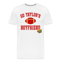 Load image into Gallery viewer, Cheering Squad Leader: Go Taylor&#39;s Boyfriend! - Ultimate Swiftie Tribute Premium Tee - white
