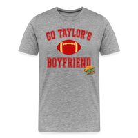 Load image into Gallery viewer, Cheering Squad Leader: Go Taylor&#39;s Boyfriend! - Ultimate Swiftie Tribute Premium Tee - heather gray
