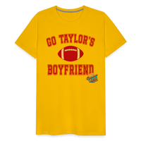 Load image into Gallery viewer, Cheering Squad Leader: Go Taylor&#39;s Boyfriend! - Ultimate Swiftie Tribute Premium Tee - sun yellow
