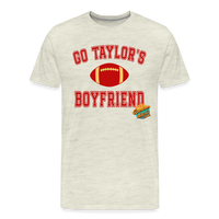 Load image into Gallery viewer, Cheering Squad Leader: Go Taylor&#39;s Boyfriend! - Ultimate Swiftie Tribute Premium Tee - heather oatmeal
