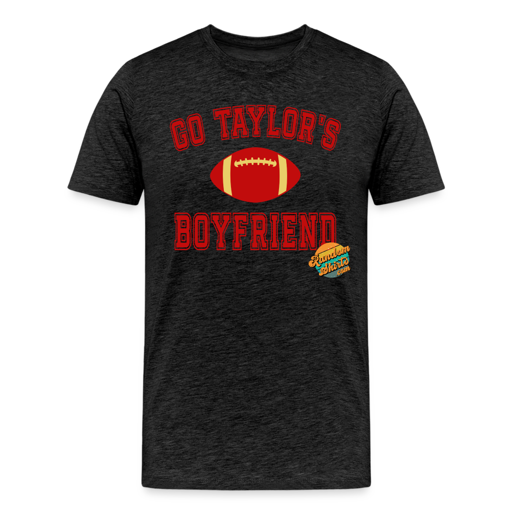 Cheering Squad Leader: Go Taylor's Boyfriend! - Ultimate Swiftie Tribute Premium Tee - charcoal grey