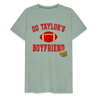 Load image into Gallery viewer, Cheering Squad Leader: Go Taylor&#39;s Boyfriend! - Ultimate Swiftie Tribute Premium Tee - steel green
