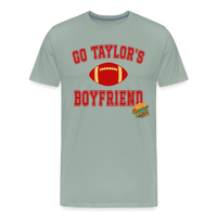 Load image into Gallery viewer, Cheering Squad Leader: Go Taylor&#39;s Boyfriend! - Ultimate Swiftie Tribute Premium Tee - steel green
