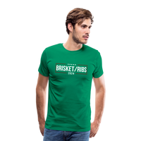 Load image into Gallery viewer, Brisket/Ribs 2024: A Culinary Campaign for the Ultimate Barbecue Unity Premium T-Shirt - kelly green

