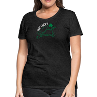 Load image into Gallery viewer, “Not Lucky Just Blessed”-Women’s Premium T-Shirt - charcoal grey
