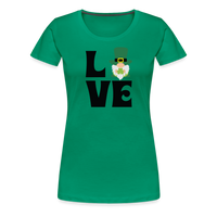 Load image into Gallery viewer, “Love Gnome- St. Patrick’s Day”-Women’s Premium T-Shirt - kelly green
