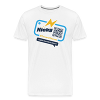 Load image into Gallery viewer, Nicky.me Premium Shirt - white

