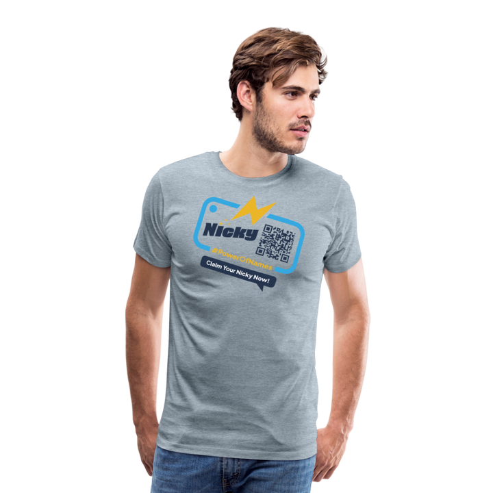 Nicky.me Premium Shirt - heather ice blue