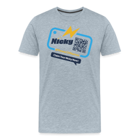 Load image into Gallery viewer, Nicky.me Premium Shirt - heather ice blue
