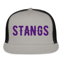 Load image into Gallery viewer, “STANGS”-Trucker Cap - gray/black
