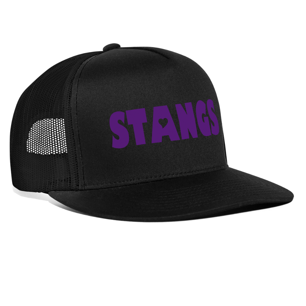 “STANGS- #2”-Trucker Cap - black/black
