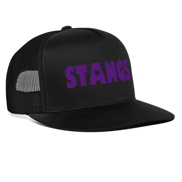“STANGS- #2”-Trucker Cap - black/black