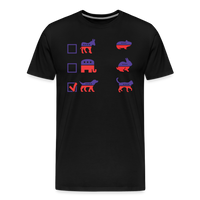 Load image into Gallery viewer, “I Vote for Dog”-Men&#39;s Premium T-Shirt - black
