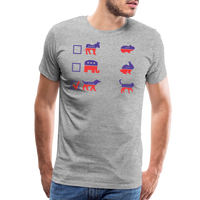 Load image into Gallery viewer, “I Vote for Dog”-Men&#39;s Premium T-Shirt - heather gray
