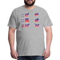Load image into Gallery viewer, “I Vote for Dog”-Men&#39;s Premium T-Shirt - heather gray
