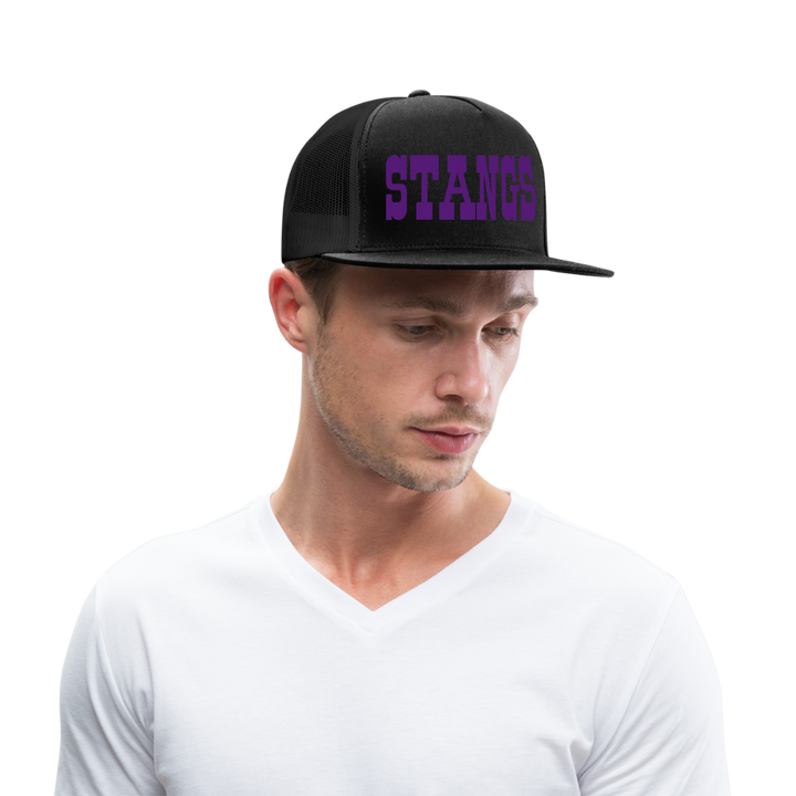 “STANGS #3”-Trucker Cap - black/black
