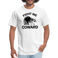 Load image into Gallery viewer, “Fight Me Coward-Racoon”-Unisex Classic T-Shirt - white
