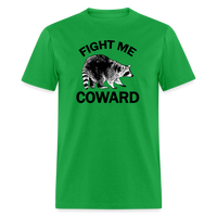 Load image into Gallery viewer, “Fight Me Coward-Racoon”-Unisex Classic T-Shirt - bright green
