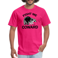 Load image into Gallery viewer, “Fight Me Coward-Racoon”-Unisex Classic T-Shirt - fuchsia
