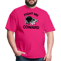 Load image into Gallery viewer, “Fight Me Coward-Racoon”-Unisex Classic T-Shirt - fuchsia
