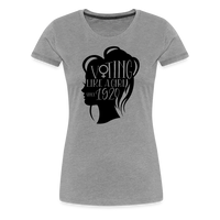 Load image into Gallery viewer, “Voting Like A Girl Since 1920”-Women’s Premium T-Shirt - heather gray
