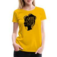 Load image into Gallery viewer, “Voting Like A Girl Since 1920”-Women’s Premium T-Shirt - sun yellow

