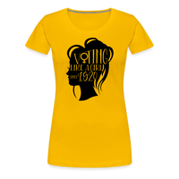 Load image into Gallery viewer, “Voting Like A Girl Since 1920”-Women’s Premium T-Shirt - sun yellow
