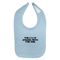 Load image into Gallery viewer, “The Sass Is Strong With This One”-Baby Bib - light blue
