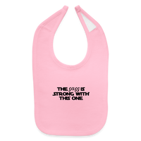 Load image into Gallery viewer, “The Sass Is Strong With This One”-Baby Bib - light pink
