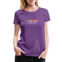 Load image into Gallery viewer, “Teacher Off Duty-Retro”-Women’s Premium T-Shirt - purple

