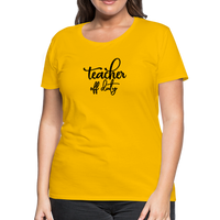 Load image into Gallery viewer, “Teacher Off Duty”-Women’s Premium T-Shirt - sun yellow
