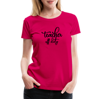 Load image into Gallery viewer, “Teacher Off Duty”-Women’s Premium T-Shirt - dark pink
