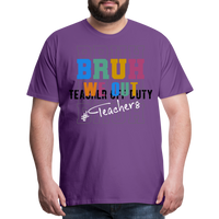 Load image into Gallery viewer, “Bruh We Out-Teachers”-Men&#39;s Premium T-Shirt - purple
