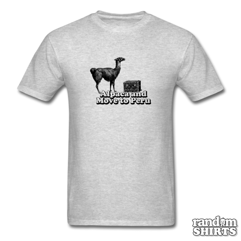 Alpaca And Move To Peru - RandomShirts.com