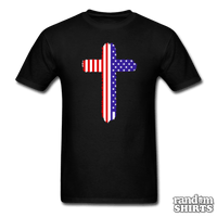 Load image into Gallery viewer, American Flag Cross - RandomShirts.com
