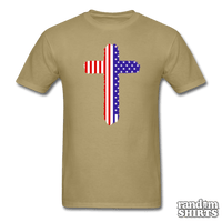 Load image into Gallery viewer, American Flag Cross - RandomShirts.com
