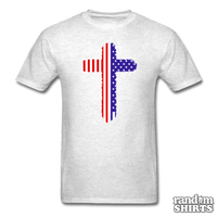 Load image into Gallery viewer, American Flag Cross - RandomShirts.com
