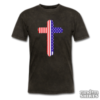 Load image into Gallery viewer, American Flag Cross - RandomShirts.com
