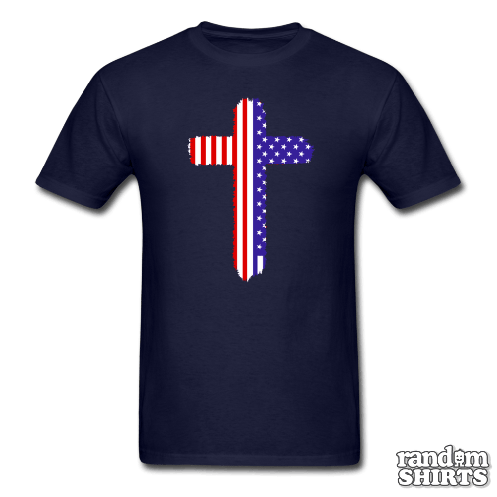 American Flag Cross - RandomShirts.com