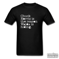 Load image into Gallery viewer, Chuck Norris is the reason Waldo is hiding - RandomShirts.com
