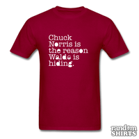 Load image into Gallery viewer, Chuck Norris is the reason Waldo is hiding - RandomShirts.com
