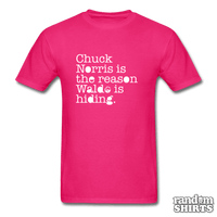 Load image into Gallery viewer, Chuck Norris is the reason Waldo is hiding - RandomShirts.com
