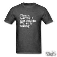 Load image into Gallery viewer, Chuck Norris is the reason Waldo is hiding - RandomShirts.com
