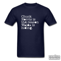 Load image into Gallery viewer, Chuck Norris is the reason Waldo is hiding - RandomShirts.com

