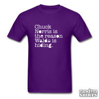 Load image into Gallery viewer, Chuck Norris is the reason Waldo is hiding - RandomShirts.com
