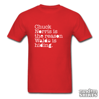 Load image into Gallery viewer, Chuck Norris is the reason Waldo is hiding - RandomShirts.com
