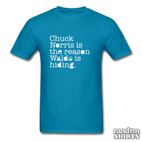 Load image into Gallery viewer, Chuck Norris is the reason Waldo is hiding - RandomShirts.com

