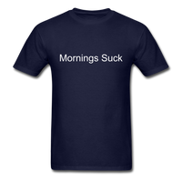 Load image into Gallery viewer, Mornings Suck - navy
