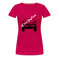 Load image into Gallery viewer, Custom Jeep Name Green T-Shirt - dark pink
