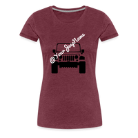 Load image into Gallery viewer, Custom Jeep Name Green T-Shirt - heather burgundy
